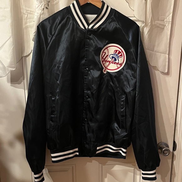 Vintage Yankees Navy Bomber Jacket - Picture 1 of 8